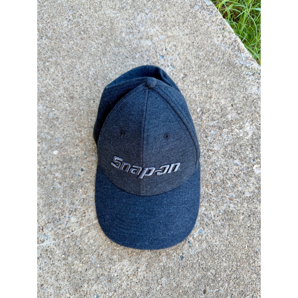 Snap-on Tools Hat Wild Impact Charcoal Gray Heather Flex Fit Baseball Cap Cotton